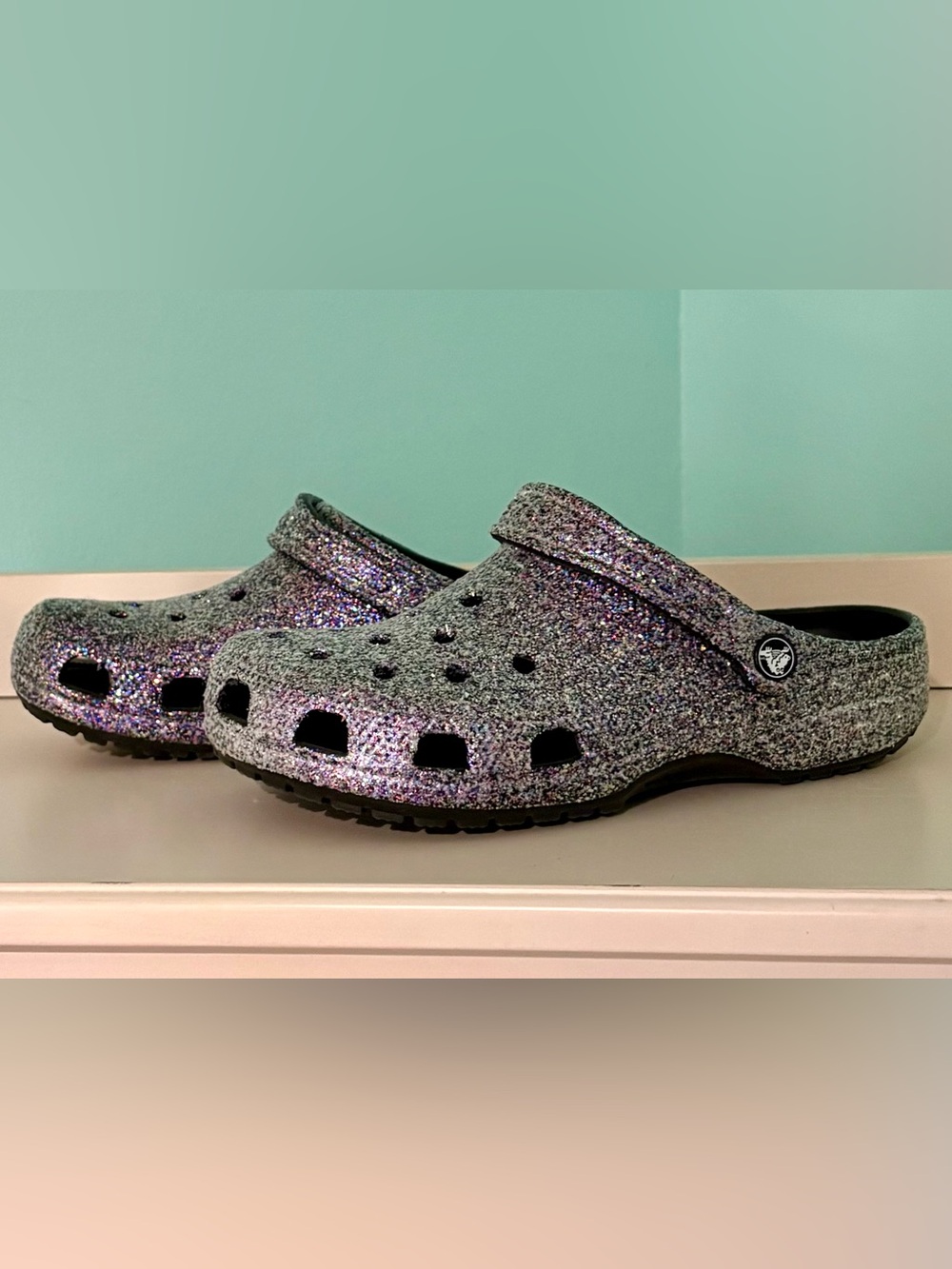 Crocs Glitter Clog Shoes in Multicolor